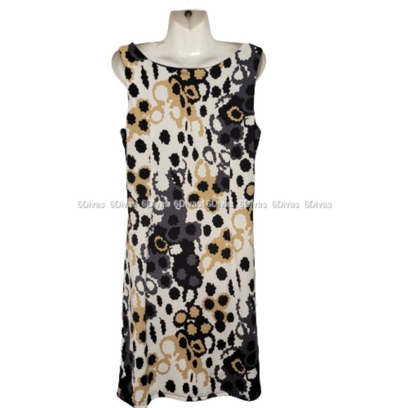 Black and White Floral Print Sleeveless Dress  Various Sizes  M  L - NWOT - Picture 2 of 9